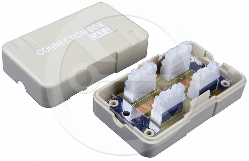 Solarix spojovací box CAT6 UTP 8p8c LSA+/Krone