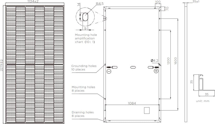 Sunpal SP550M-72H Solární panel, 550W