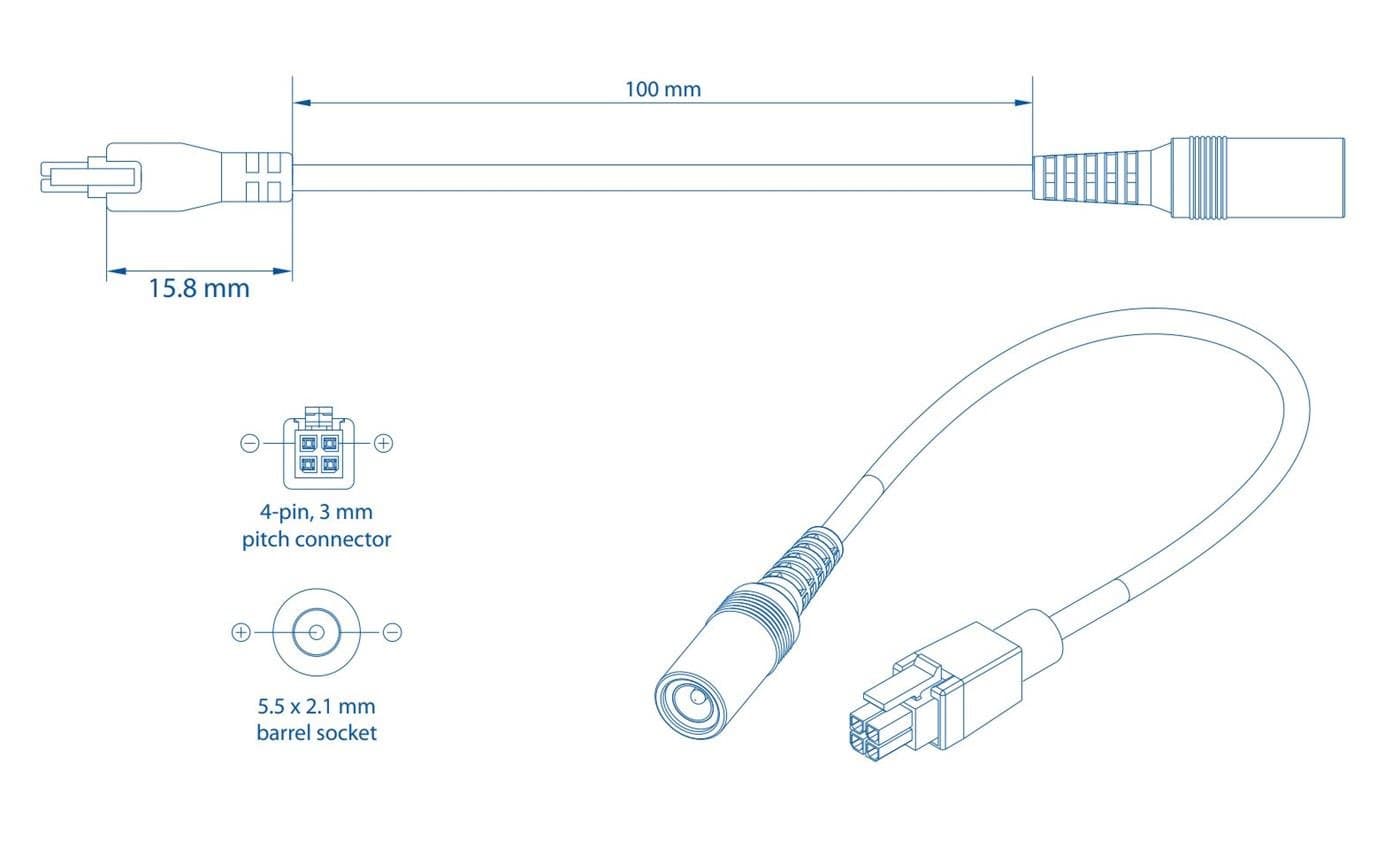 Teltonika PR2PD01B - 4-Pin Adaptér
