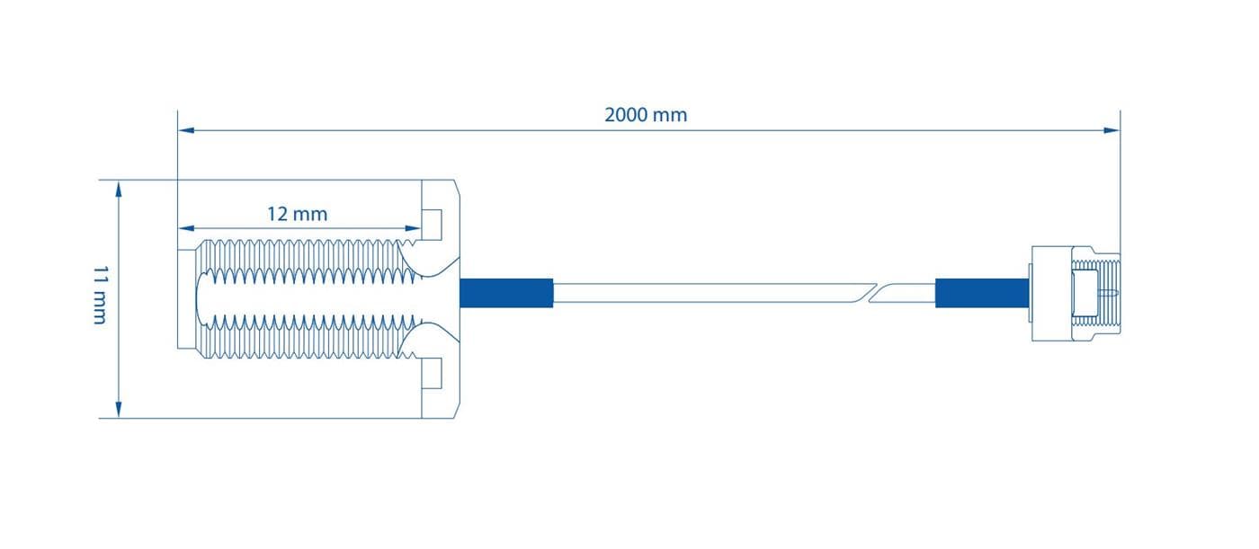 Teltonika PR2VM20M SMA - Prodloužení Kabelu