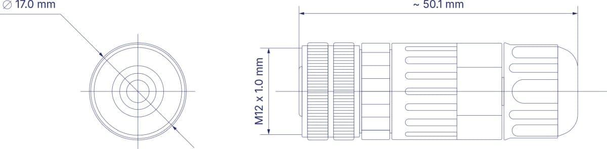 Teltonika PR40119K M12 A Konektor, 4-Pinový, Samice