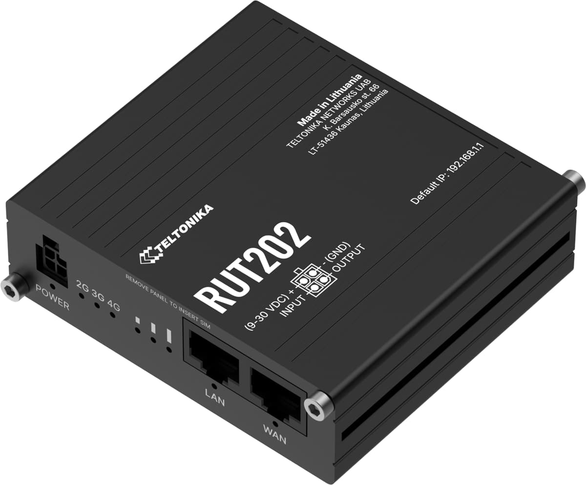 Teltonika RUT202, Průmyslový 4G Wi-Fi 4 router