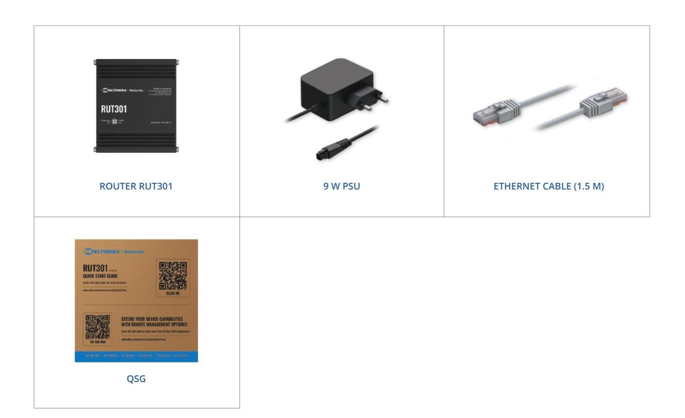 Teltonika RUT301 Průmyslový Ethernetový Router