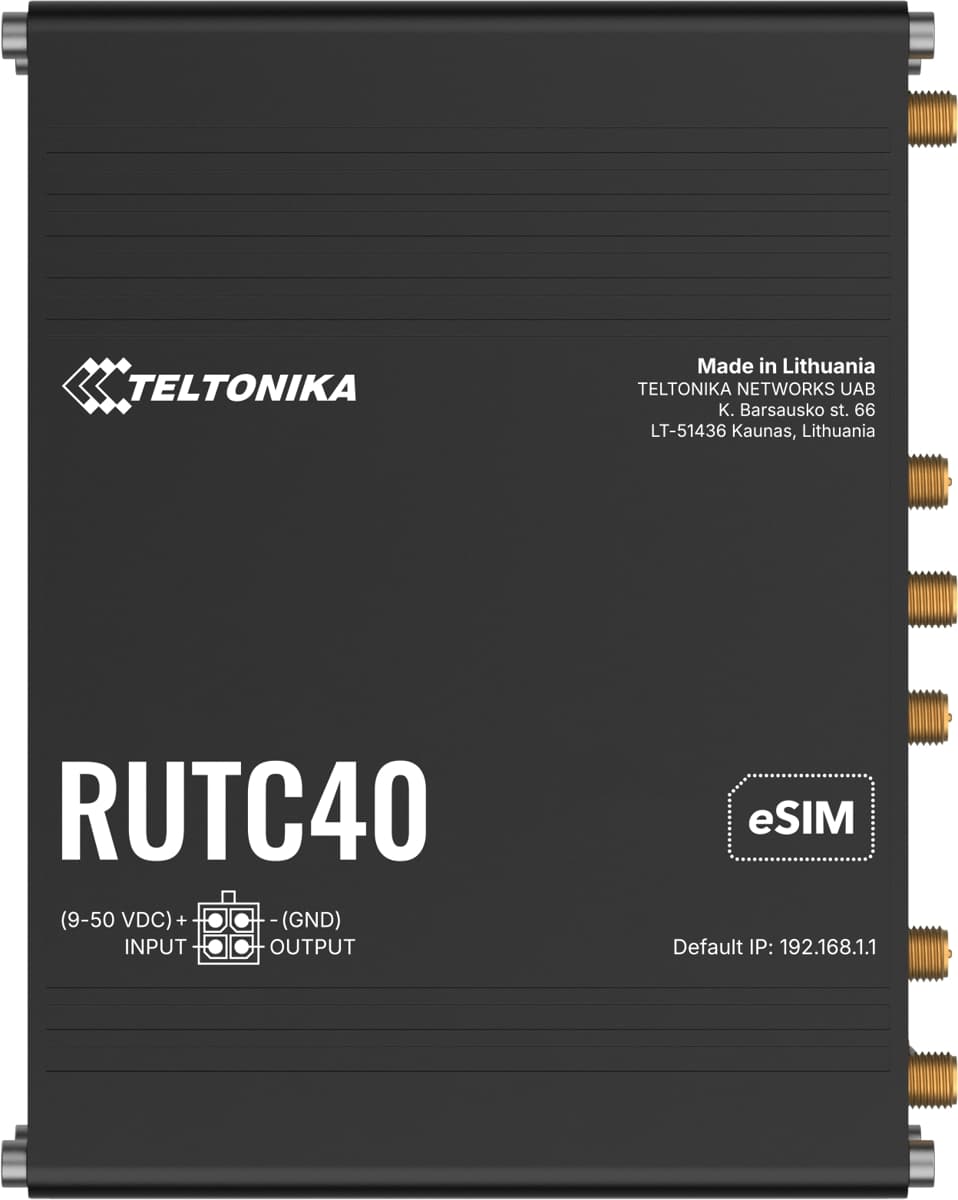 Teltonika RUTC40, Průmyslový 4G Wi-Fi 6 router