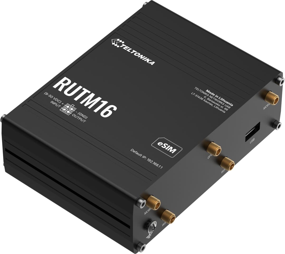 Teltonika RUTM16, Průmyslový 4G Wi-Fi 5 router