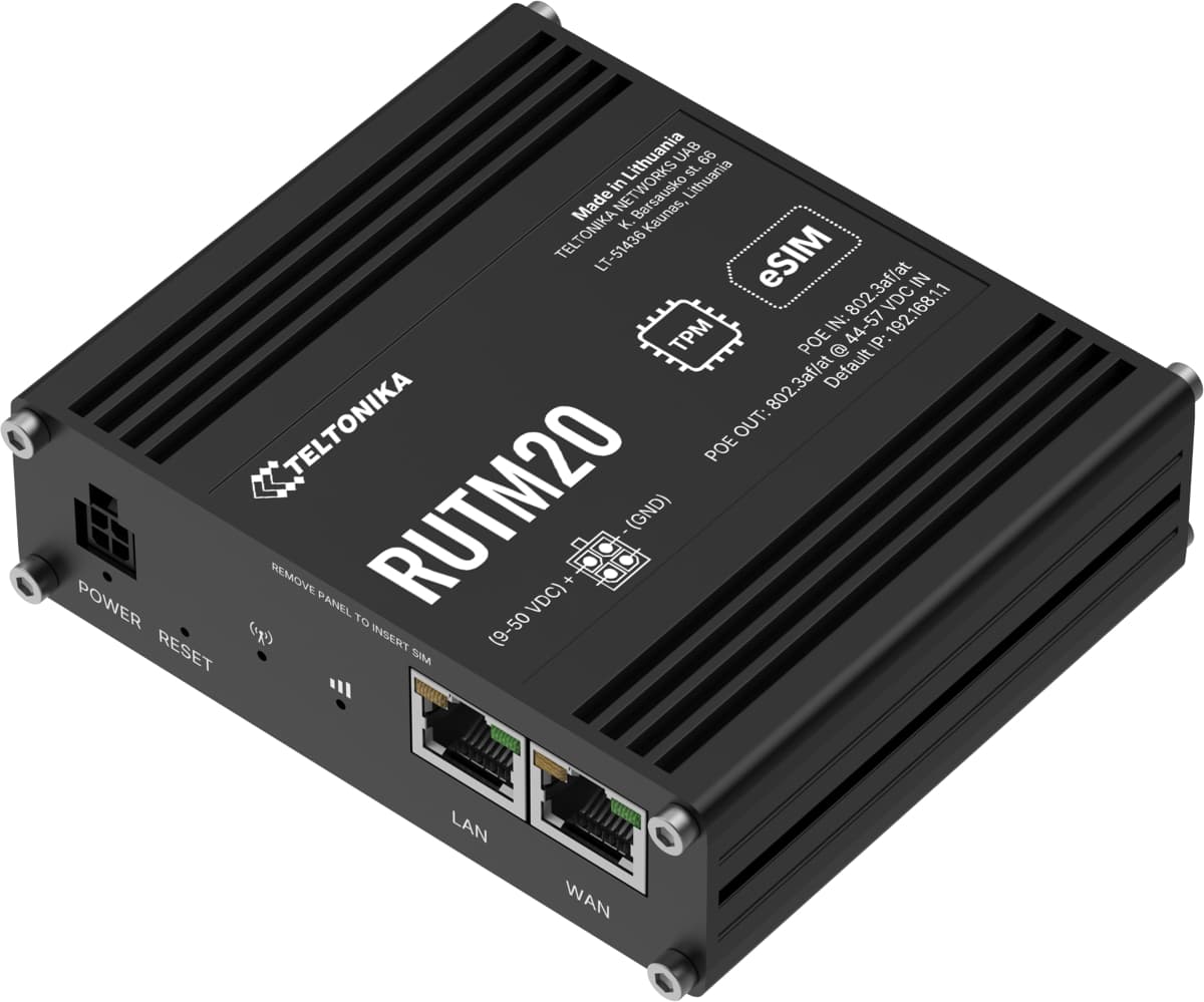 Teltonika RUTM20, Průmyslový 5G Wi-Fi 5 router