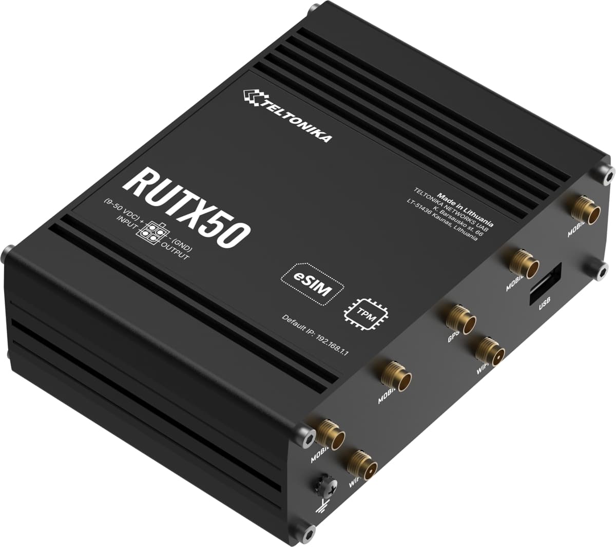 Teltonika RUTX50, Průmyslový 5G Wi-Fi 5 router eSIM