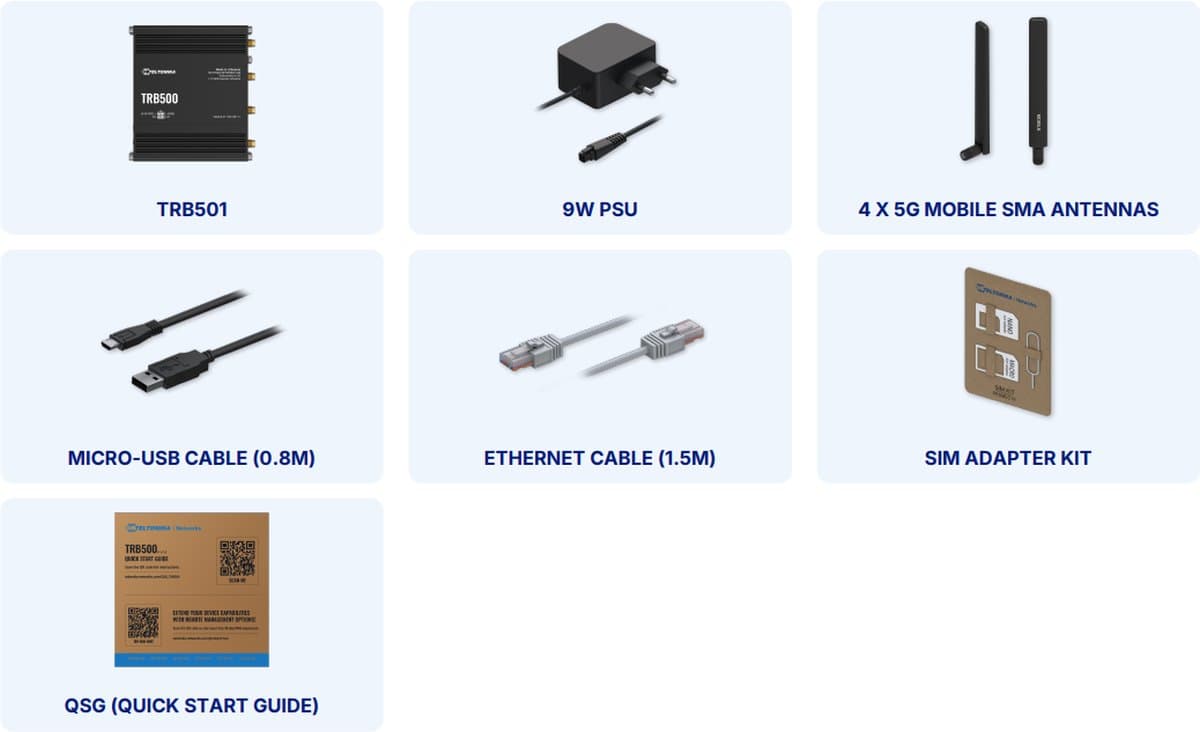 Teltonika TRB501 Průmyslová 5G Gateway