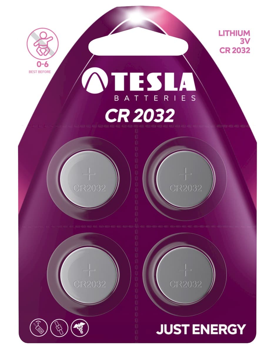 TESLA CR 2032 Lithium (CR2032, knoflíková baterie) 1ks