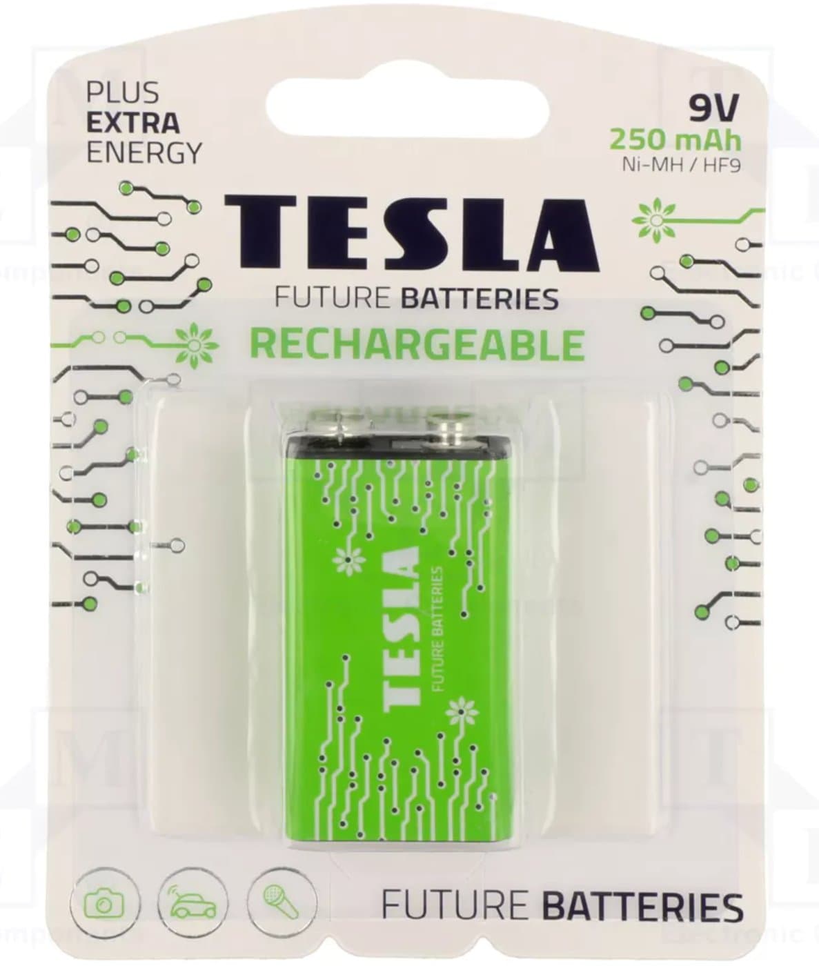 TESLA nabíjecí baterie 9V (HR9V, 9V nabíjecí) 1 ks