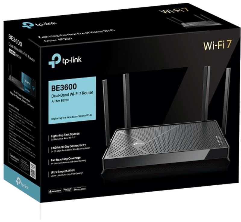 TP-Link Archer BE230, Dual-Band Wi-Fi 7 router