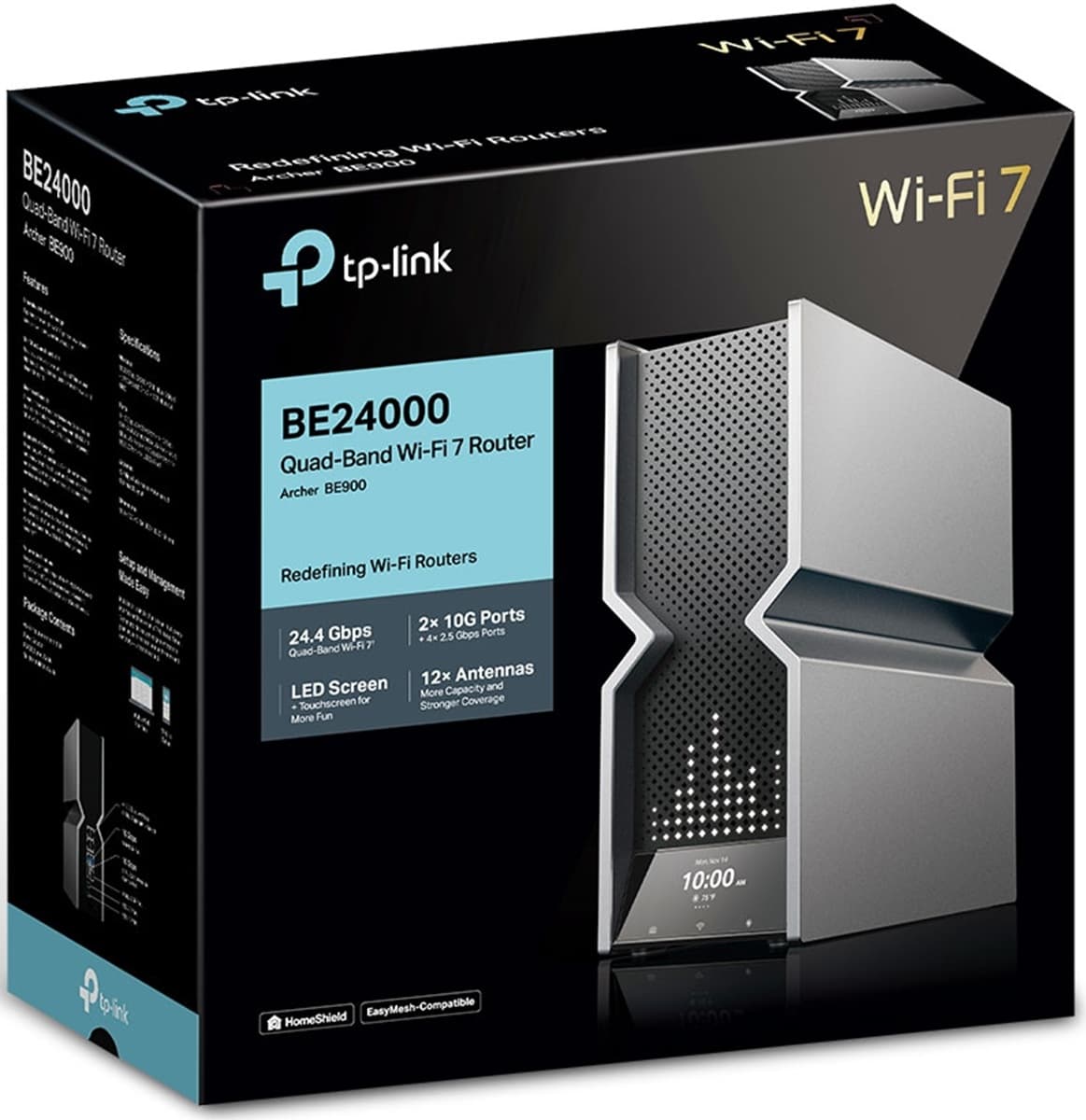 TP-Link Archer BE900 - BE24000 Quad-Band Wi-Fi Router