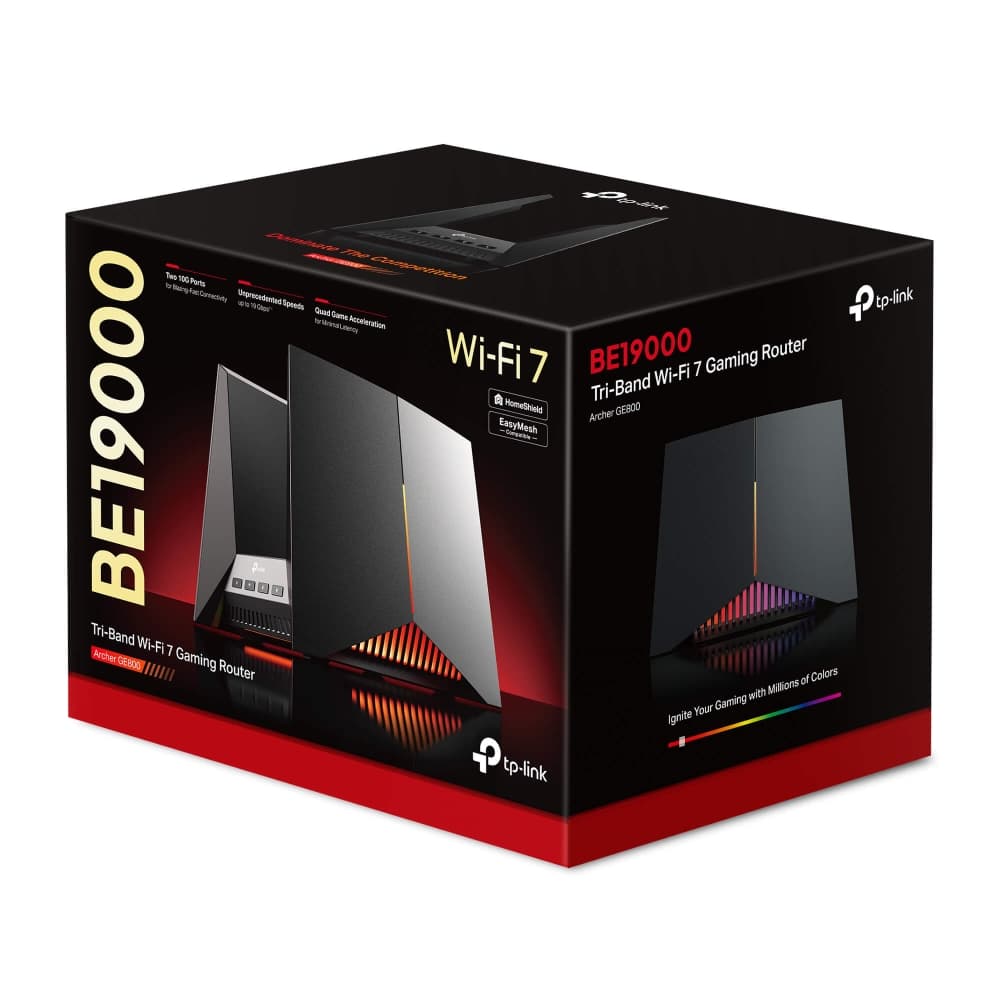 TP-Link Archer GE800 - 19 Gb/s Tri-Band Wi-Fi 7 router