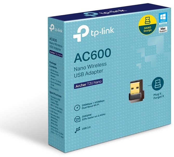 TP-Link Archer T2U Nano WiFi adaptér