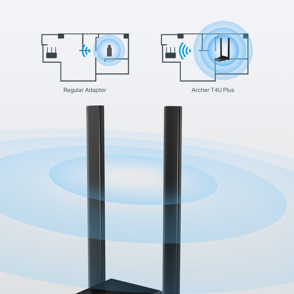 TP-Link Archer T4U Plus - WiFi USB adaptér MU-MIMO