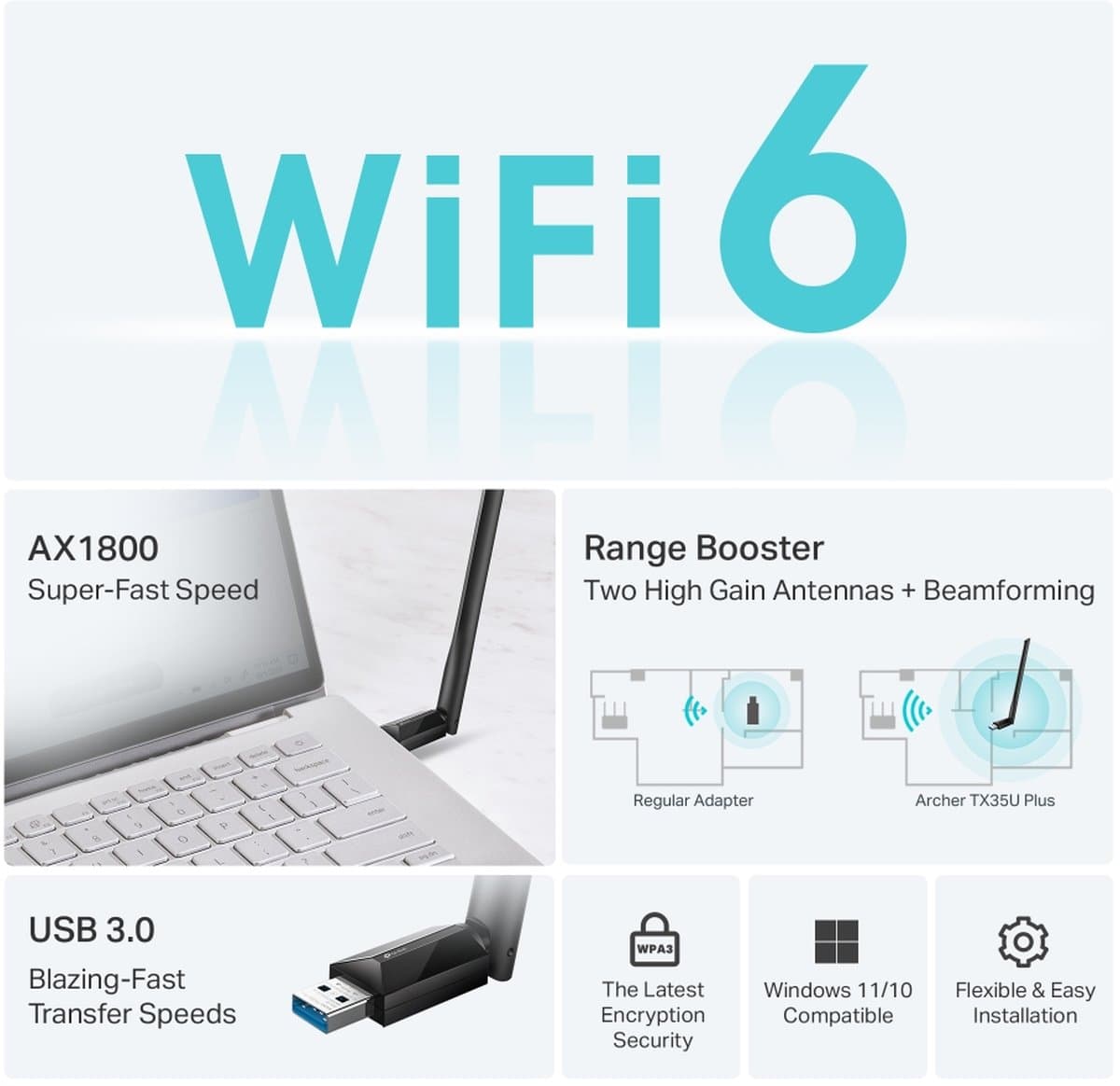 TP-Link Archer TX35U PLUS - Bezdrátový USB adaptér