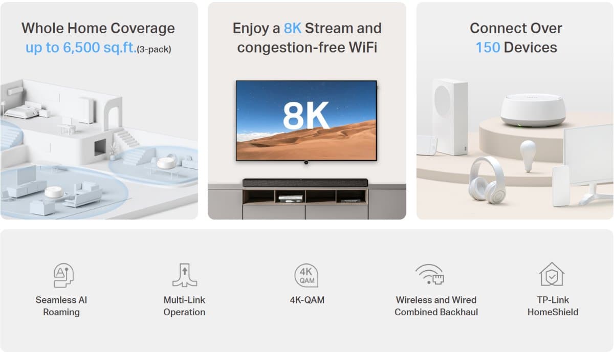 TP-Link Deco BE22(3-pack) - Meshový Wi-Fi 7 systém