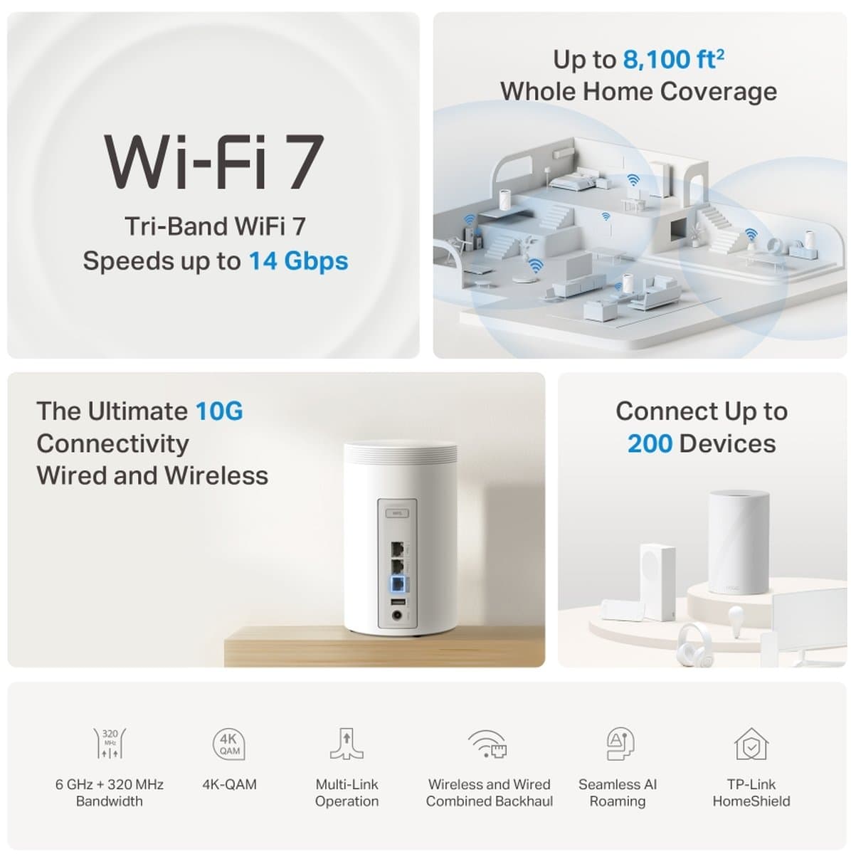 TP-Link Deco BE68, Tri-Band Wi-Fi 7 systém (2-pack)