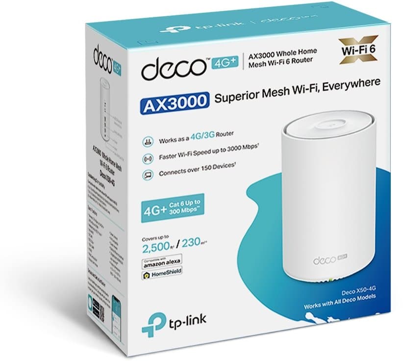 TP-Link Deco X50-4G - Meshový Wi-Fi 6 systém s 4G+ LTE