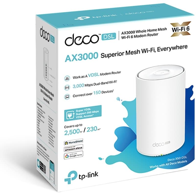 TP-Link Deco X50-DSL(1-pack) - Meshový Wi-Fi 6 systém