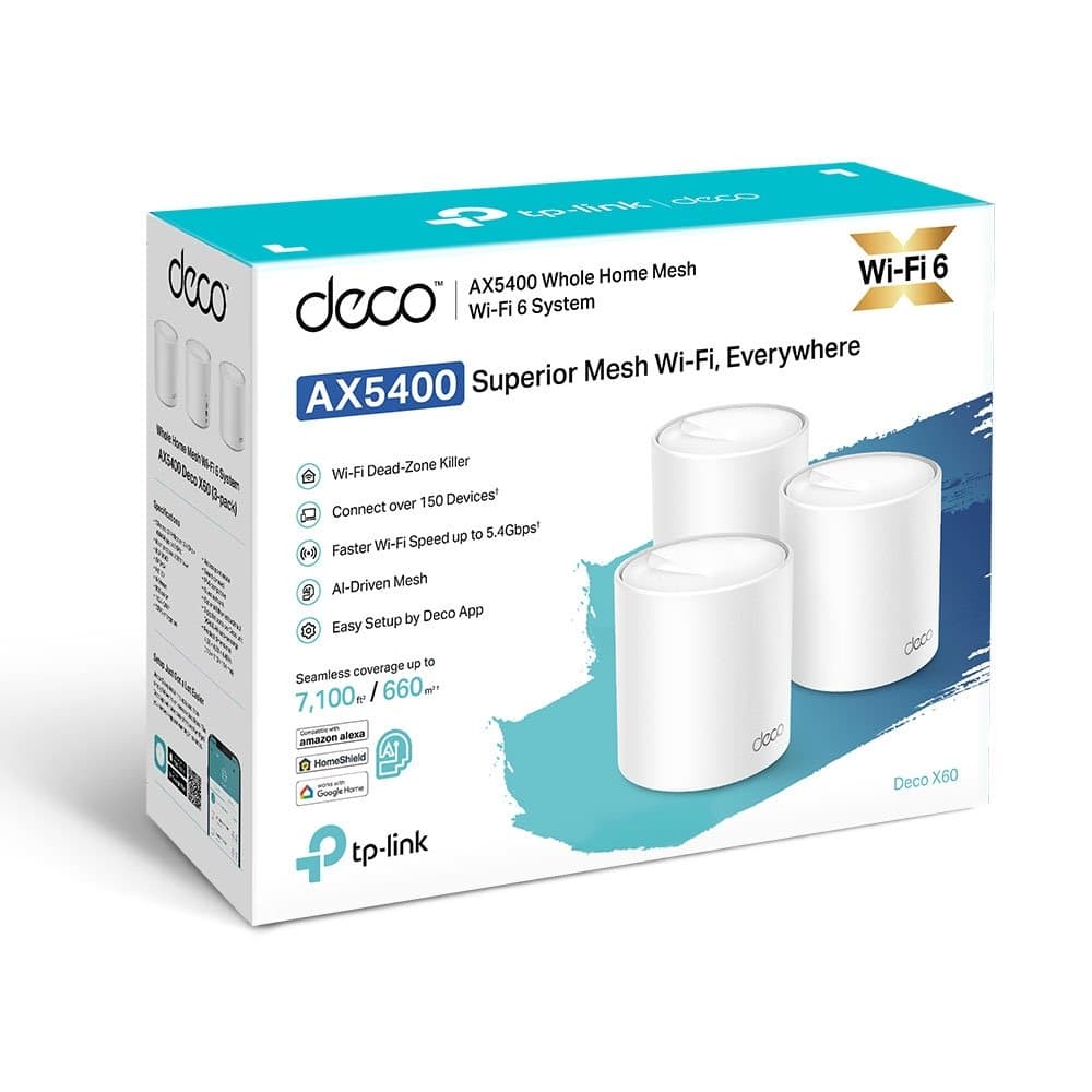 TP-Link Deco X60(1-pack) - Meshový Wi-Fi 6 systém (1-pack)