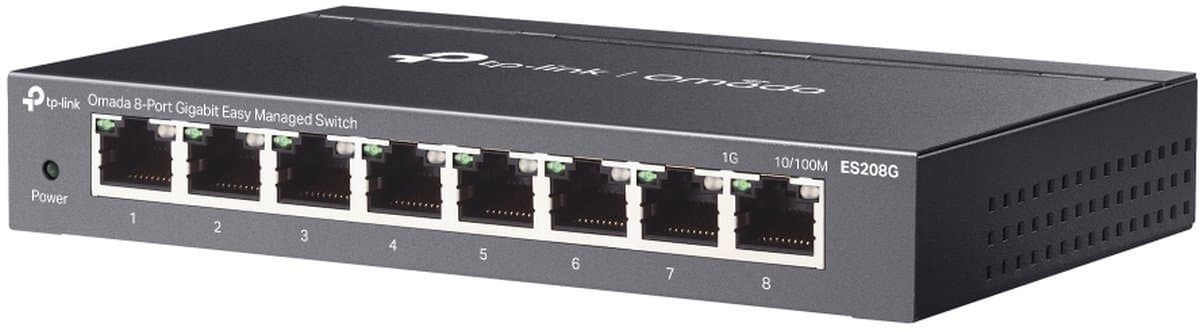 TP-Link ES208G - Omada Gigabitový Managed Switch - 8 port