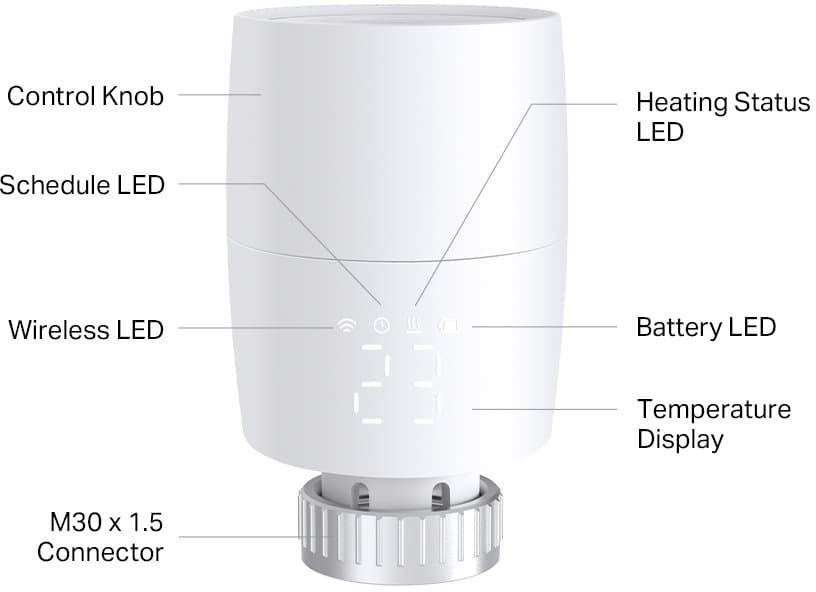 TP-Link Kasa KE100 - Smart termostatická hlavice
