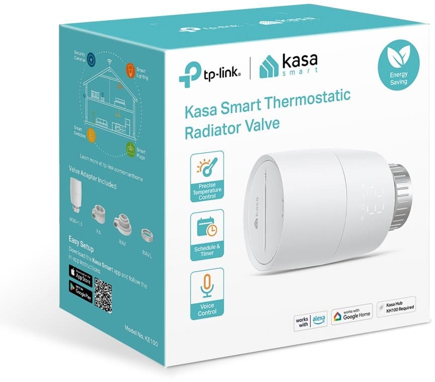 TP-Link Kasa KE100 - Smart termostatická hlavice