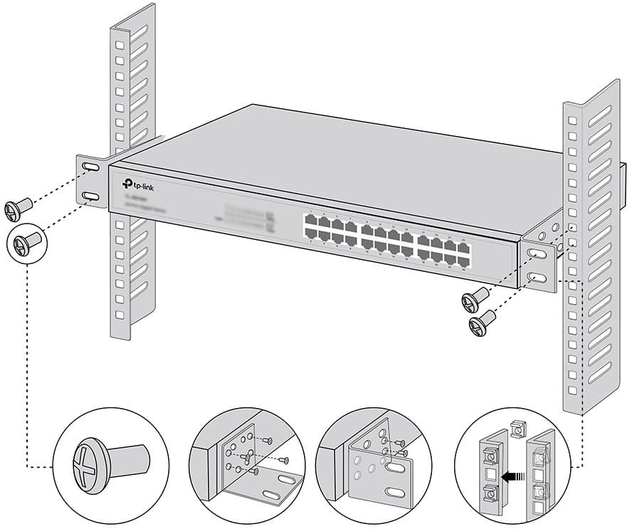 TP-Link RackMount Kit-13 - Rack mount kit, 13"