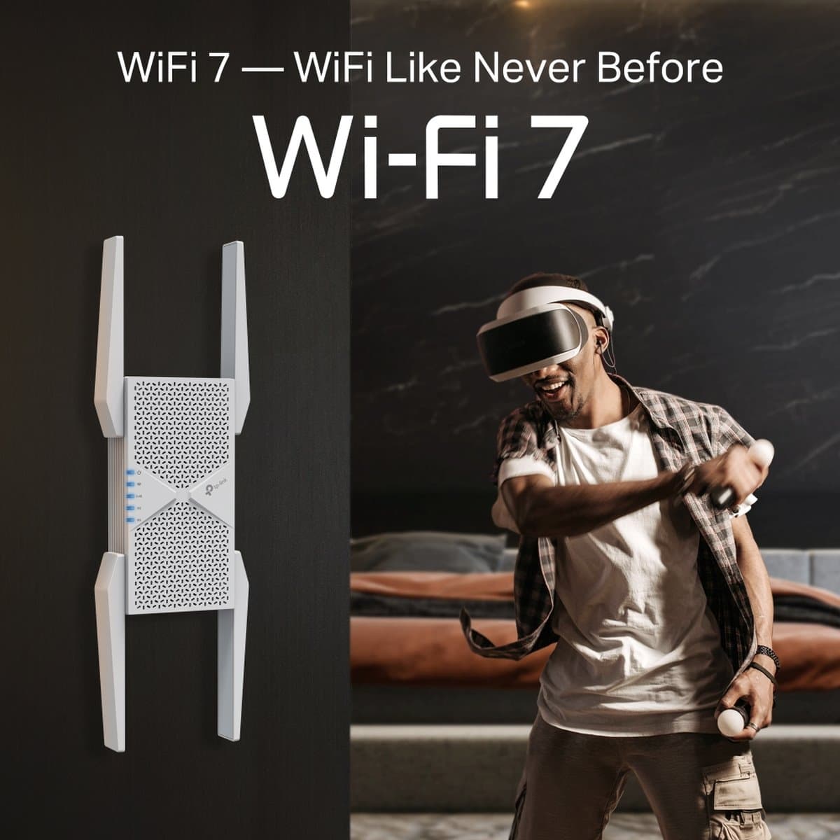 TP-Link RE655BE - BE9300 Tri-Band Wi-Fi 7 Range Extender