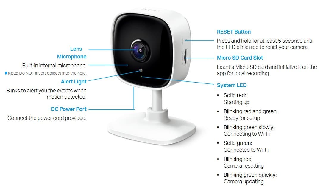 TP-Link Tapo C100 - IP kamera s WiFi, 2MP