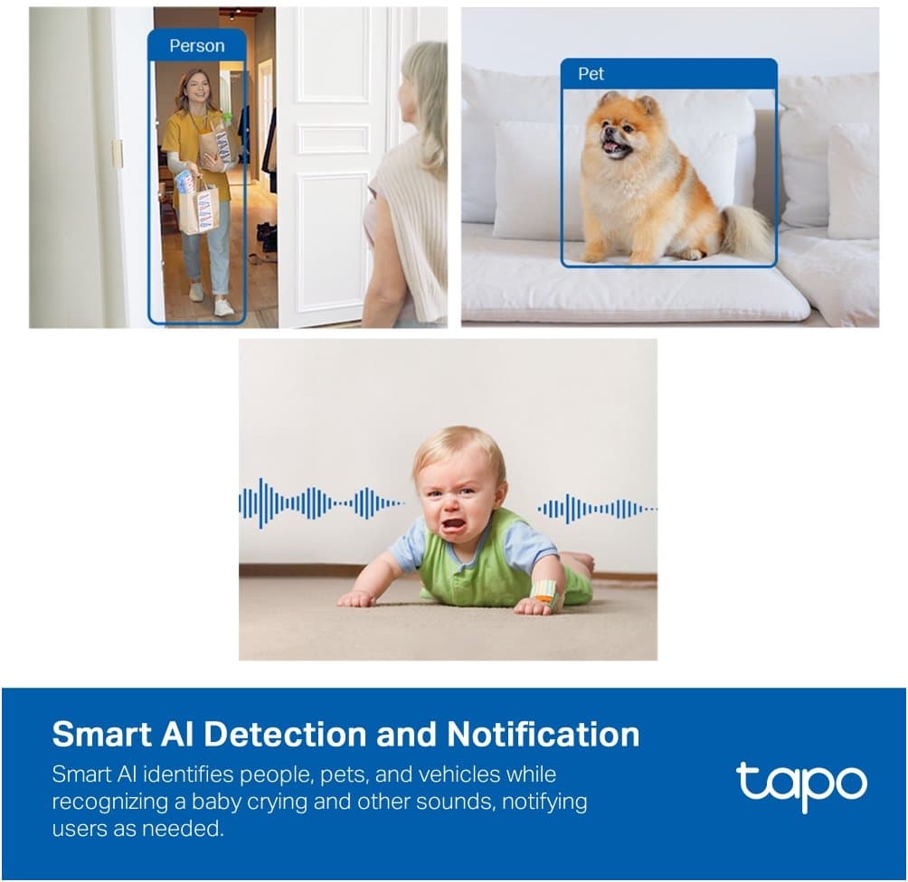 TP-Link Tapo C125 - IP kamera, smart AI, 4MP