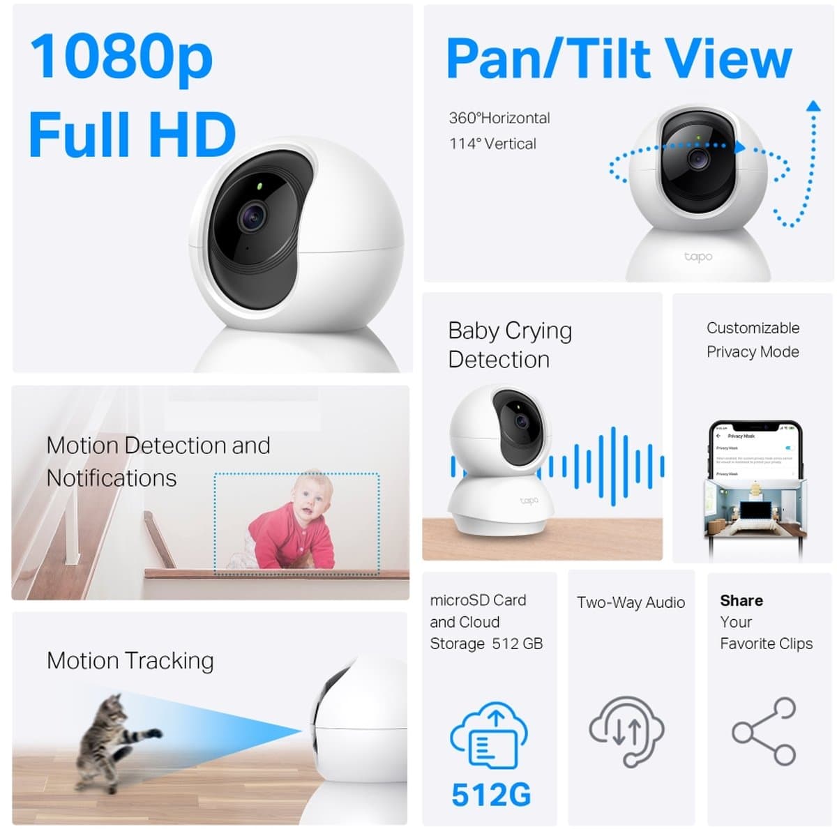 TP-Link Tapo C200C - Domácí bezpečnostní Wi-Fi kamera