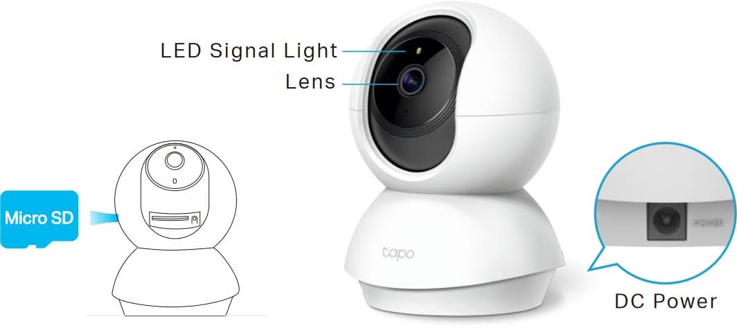 TP-Link Tapo C210 - IP kamera s naklápěním a WiFi, 3MP
