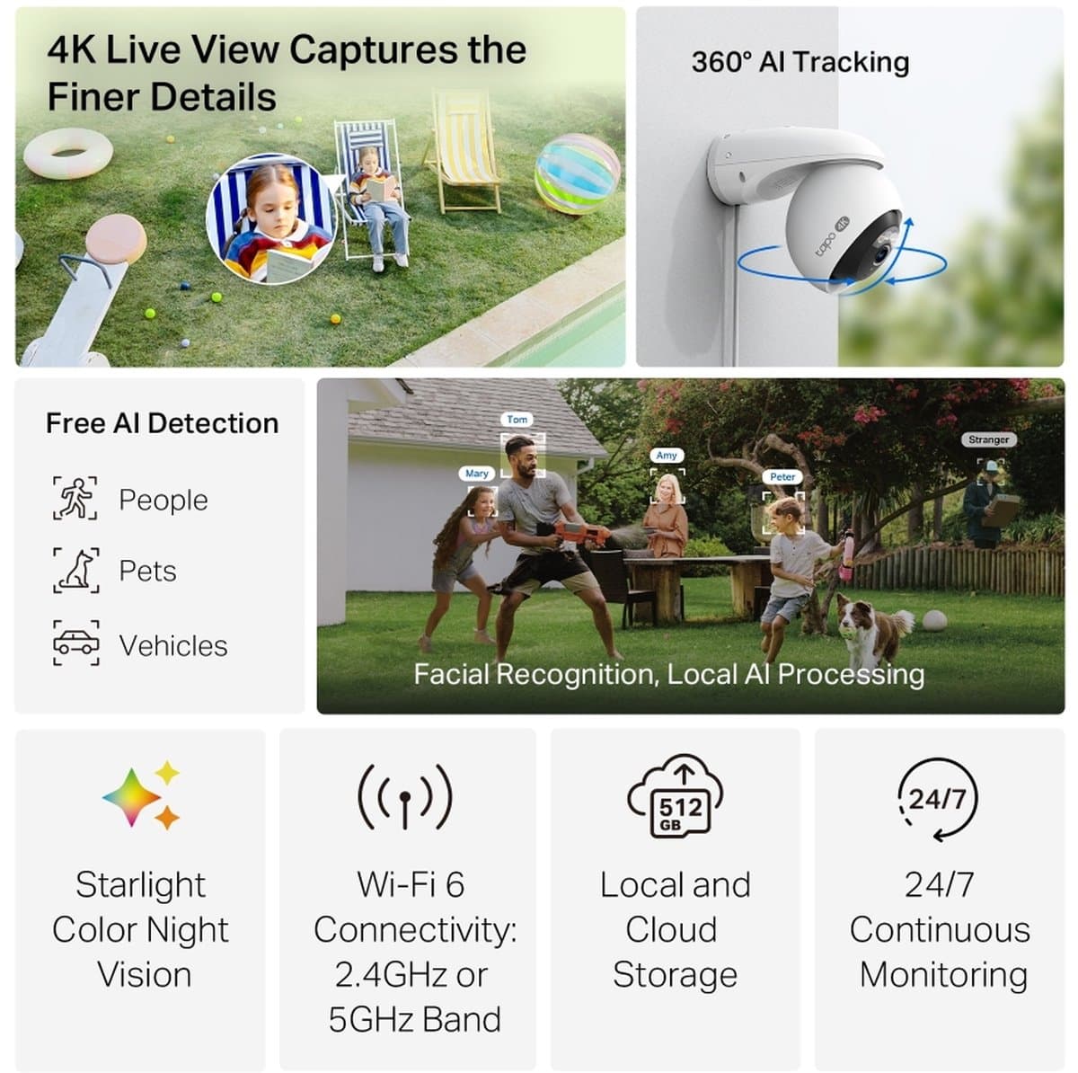 TP-Link Tapo C560WS - Venkovní otočná IP kamera s Wi-Fi