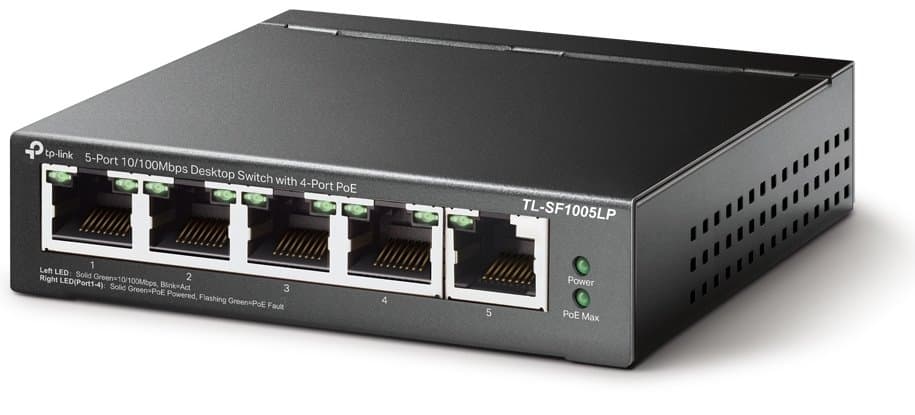 TP-Link TL-SF1005LP PoE switch