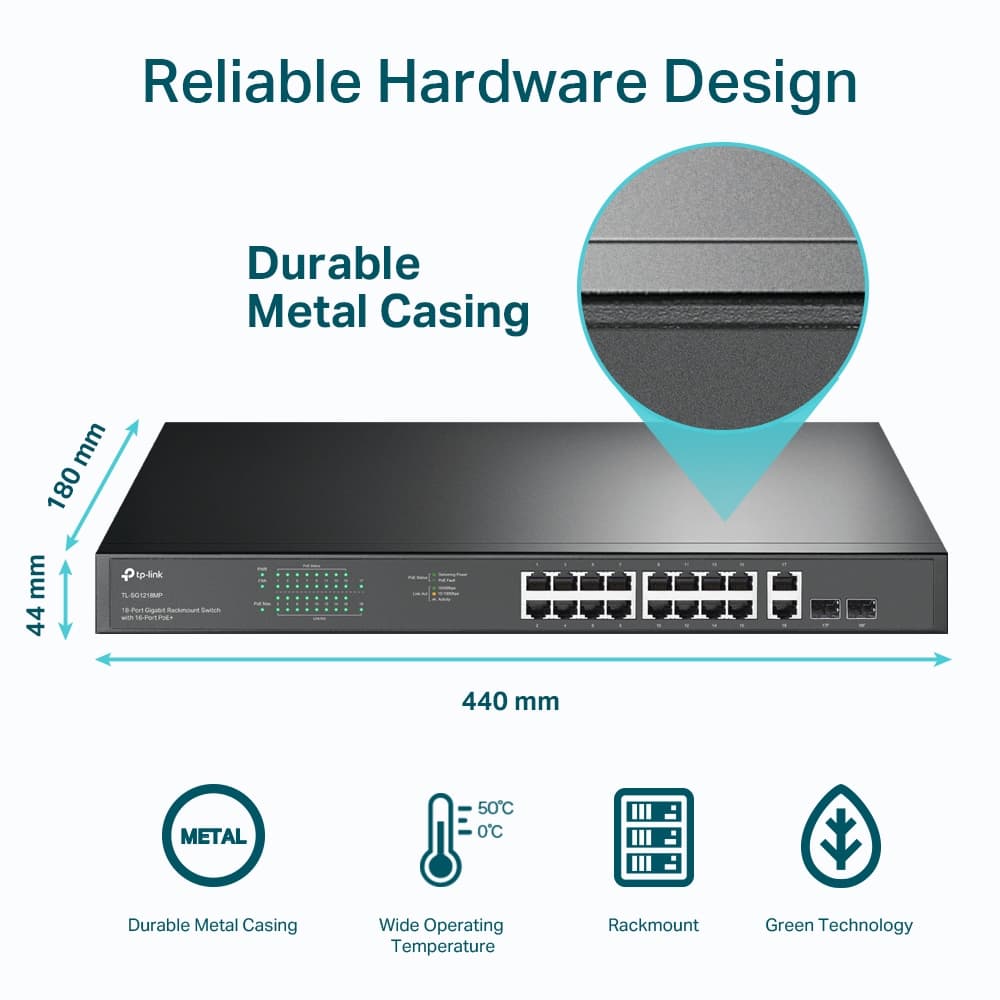 TP-Link TL-SG1218MP PoE Switch