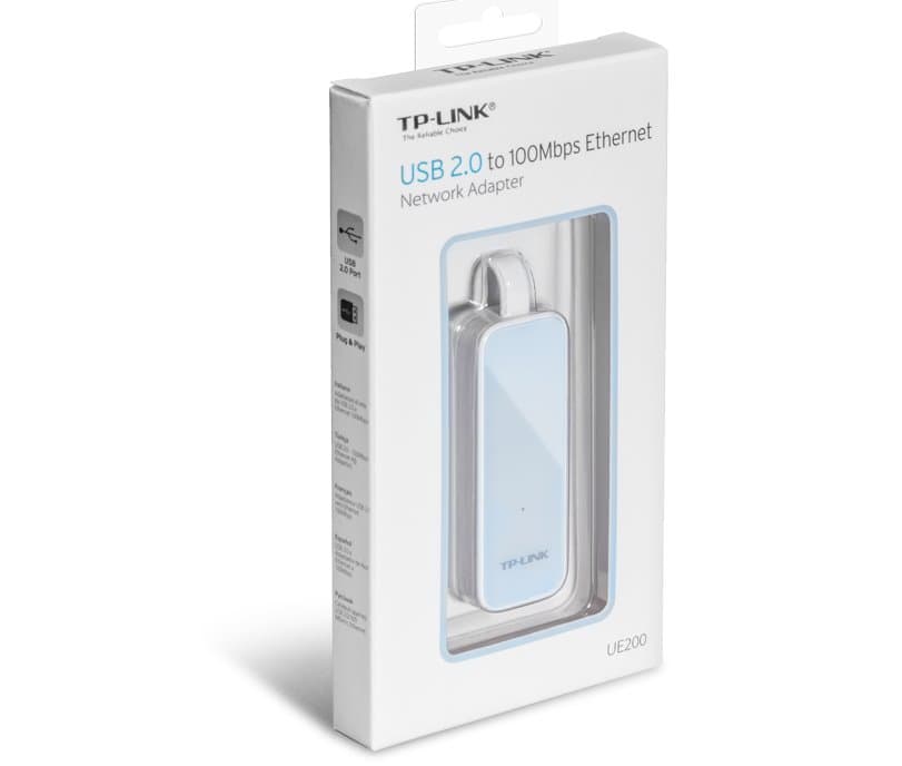 TP-Link UE200 síťový adaptér, USB2.0, 10/100Mbps