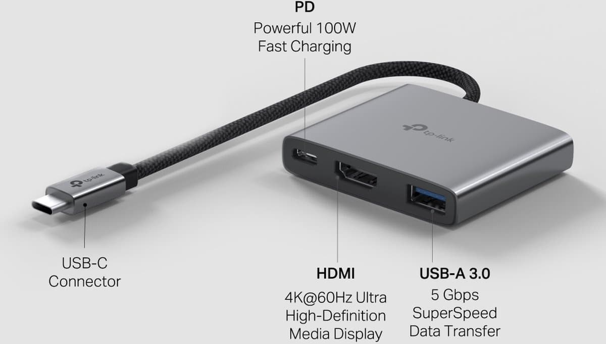 TP-Link UH3020C - USB hub typu C 3v1