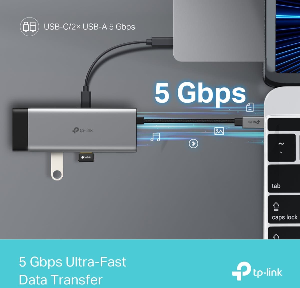 TP-Link UH5020C Dokovací stanice 5v1, USB-C