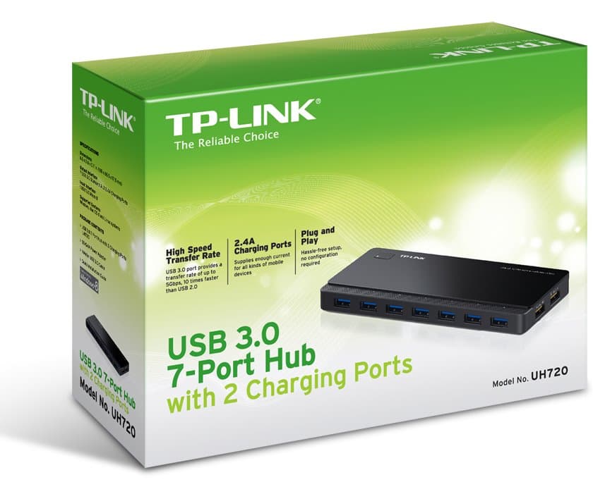 TP-Link UH720, 7-portový USB 3.0 Hub