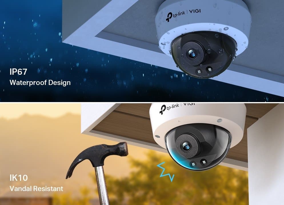 TP-Link VIGI C220I(4mm) Dome kamera, 2MP, 4mm
