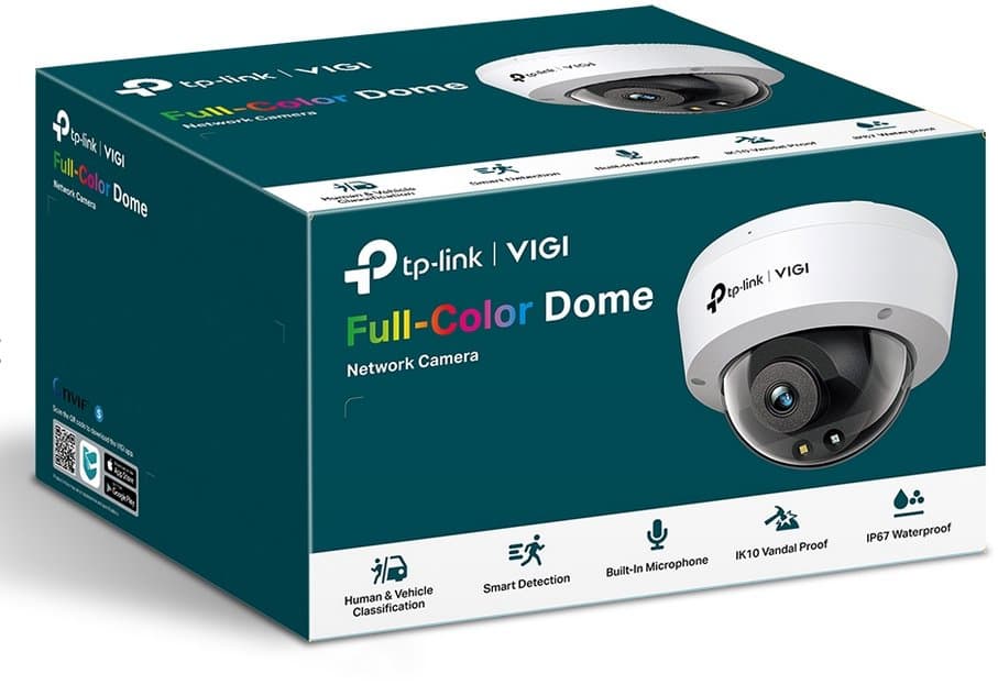 TP-Link VIGI C240(2.8mm) Dome kamera, 4MP, 2.8mm, Full-Color