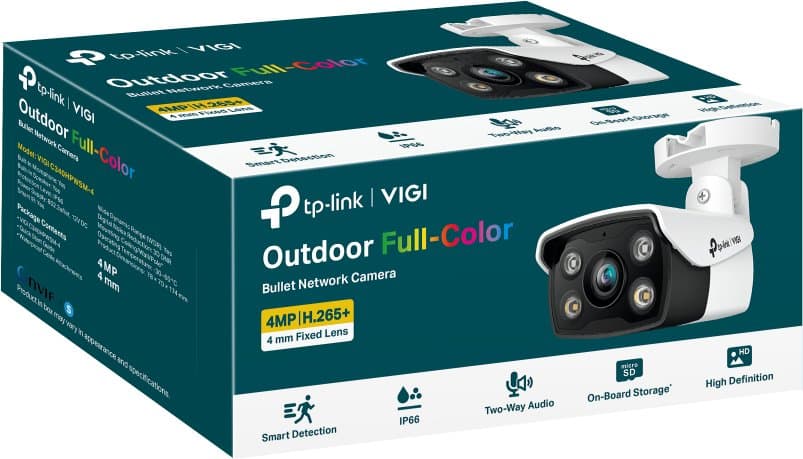 TP-Link VIGI C340(6mm) Bullet kamera, 4MP, 6mm, Full-Color