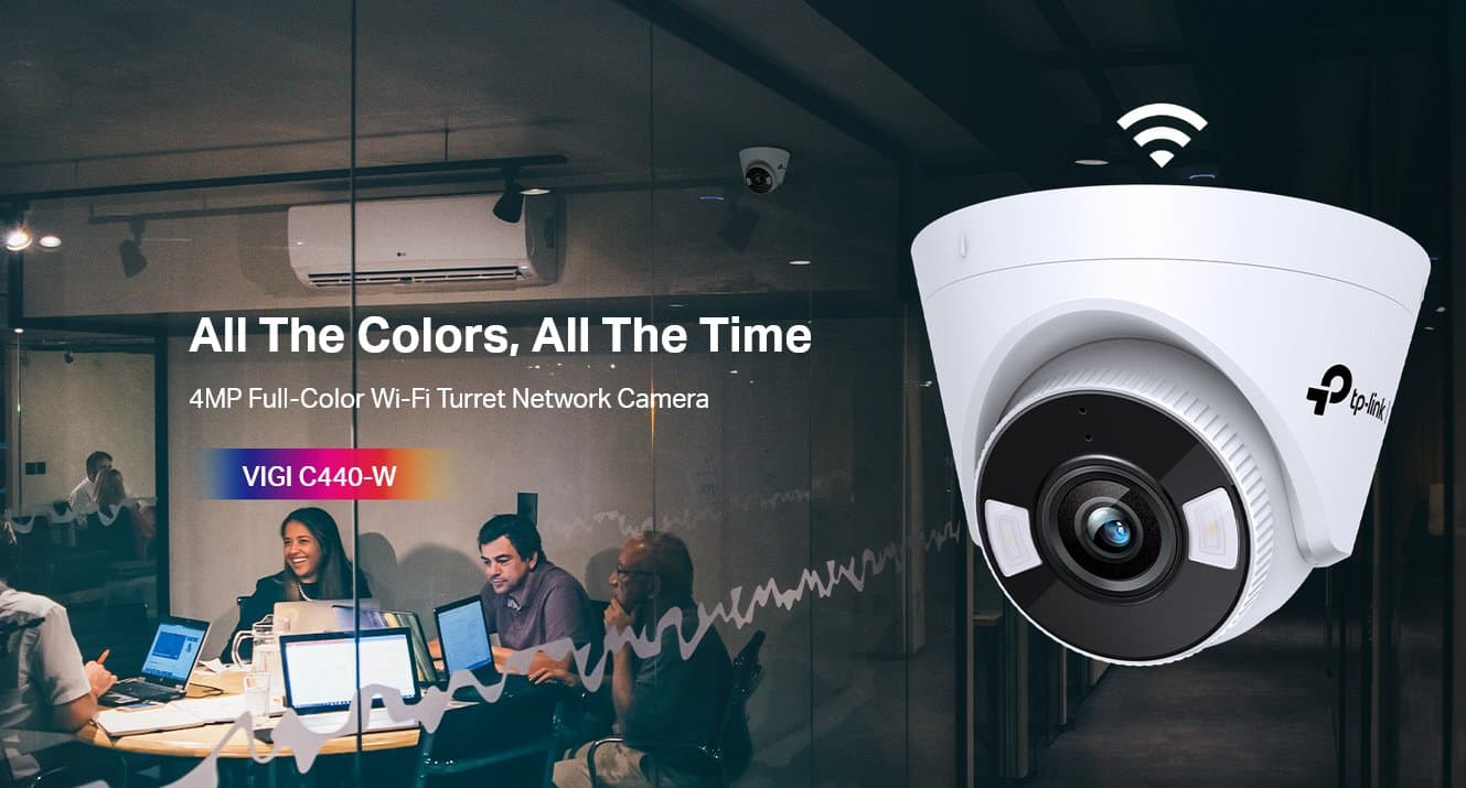 TP-Link VIGI C440(4mm) Turret kamera, 4MP, 4mm, Full-Color