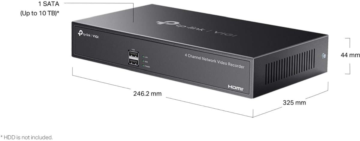 TP-Link VIGI NVR1004H - 4 kanálový síťový videorekordér