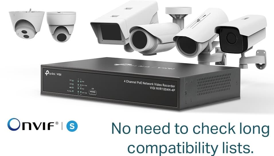 TP-Link VIGI NVR1004H-4P - NVR, 4 kanály, 4x PoE