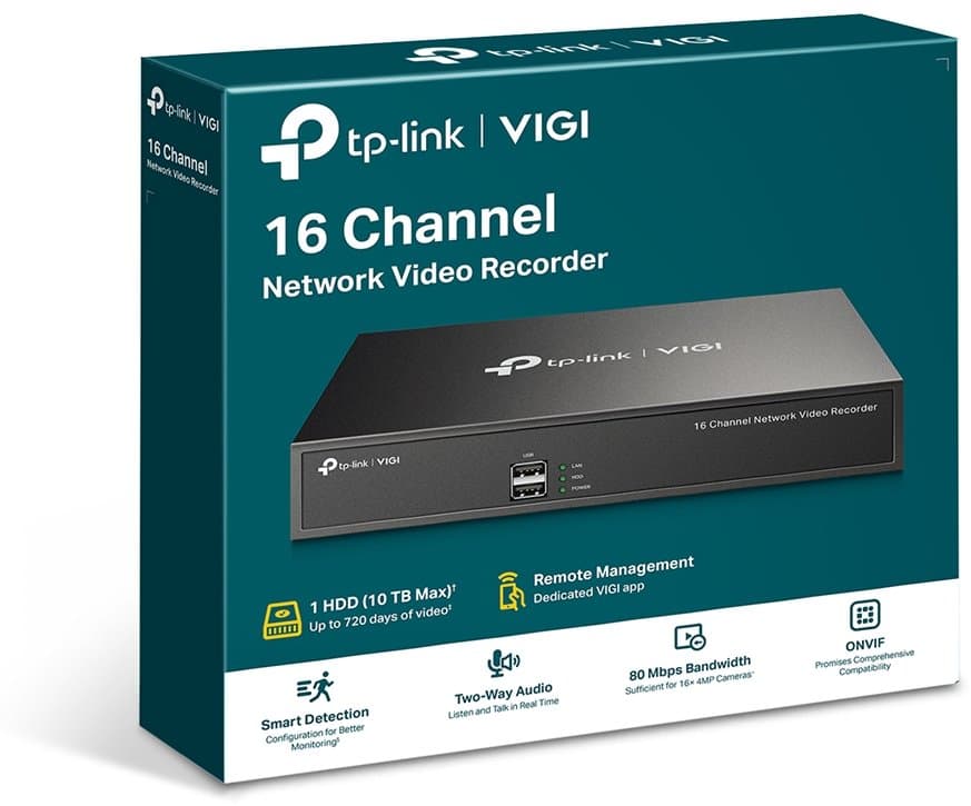TP-Link VIGI NVR1016H - NVR, 16 kanálů