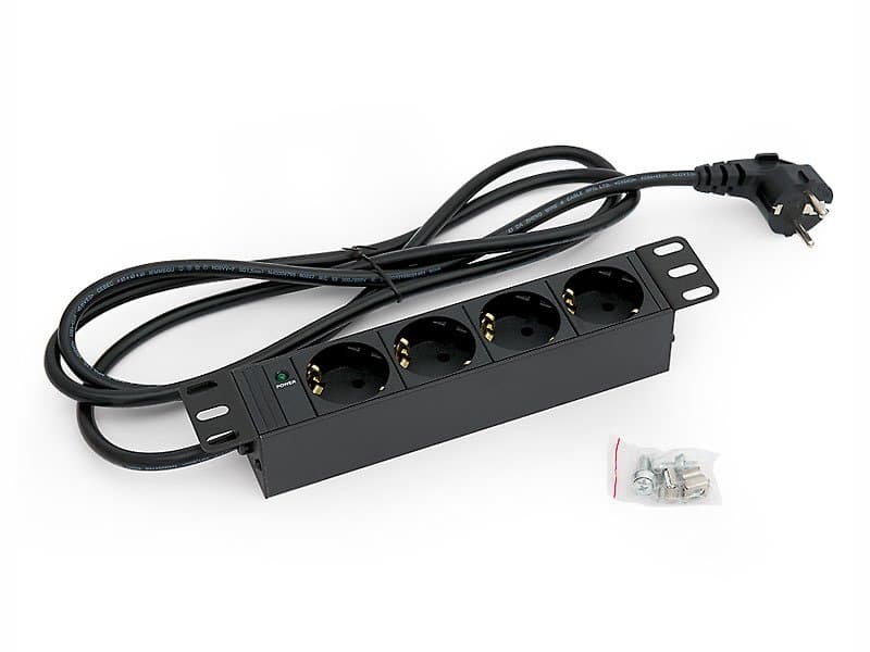 TRITON 10" rozvodný panel 4x230V DIN- 2m, černý
