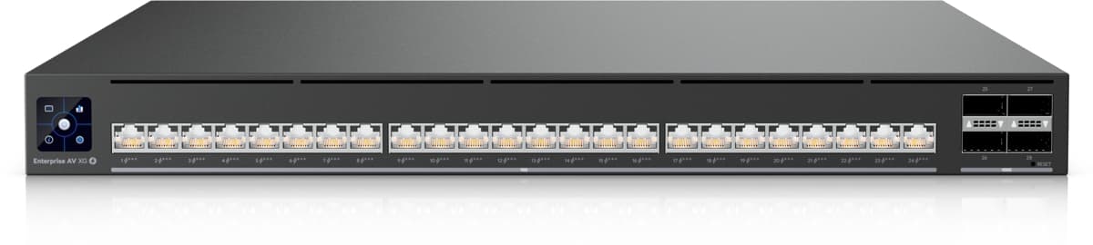 Ubiquiti Enterprise Audio/Video XG 24 PoE, AVoIP switch